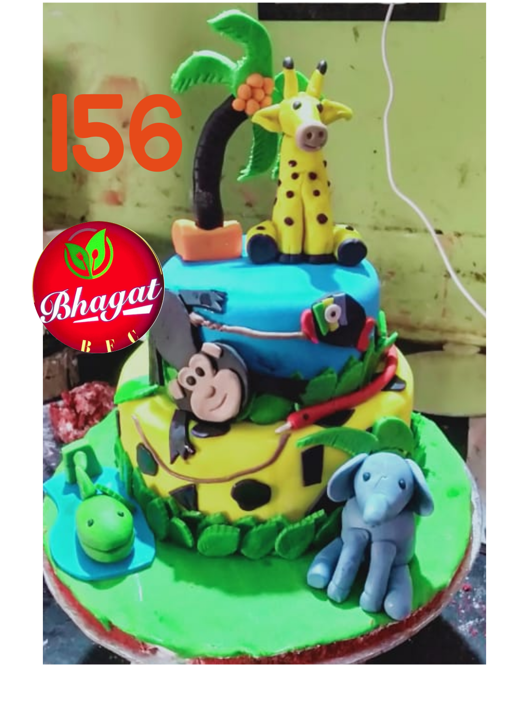 2 LAYER ANIMALS CAKE