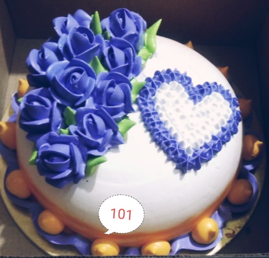 PURPLE ROSE CAKE
