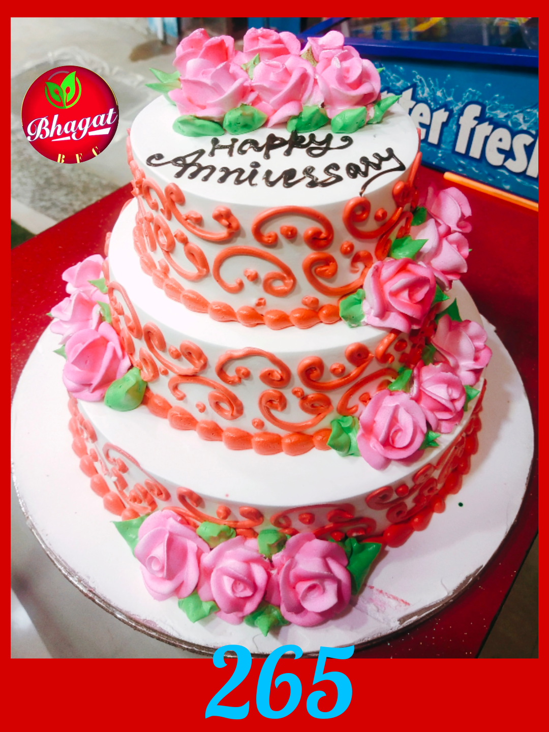 3 LAYER BORDER CAKE