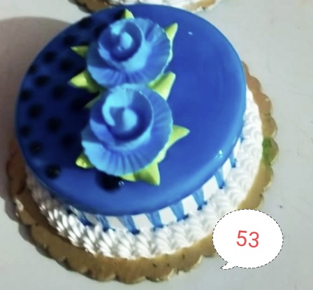 Blue jelly cake