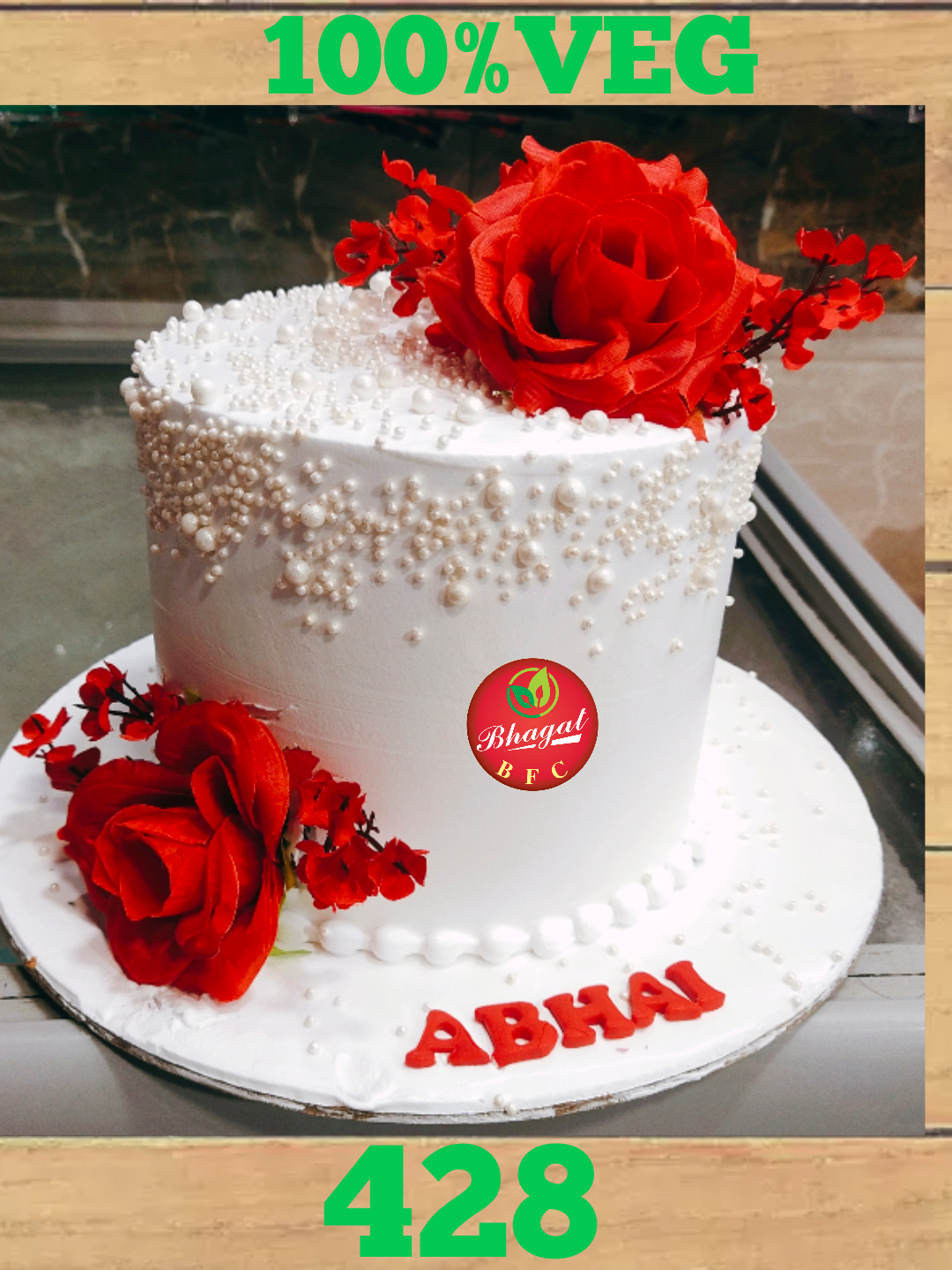 RED ROSE CAKE