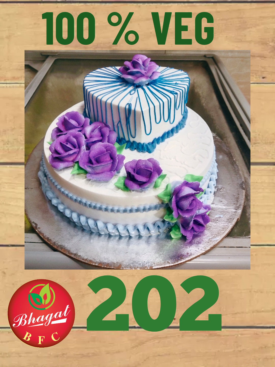 2 LAYER ROUND & HEART CAKE