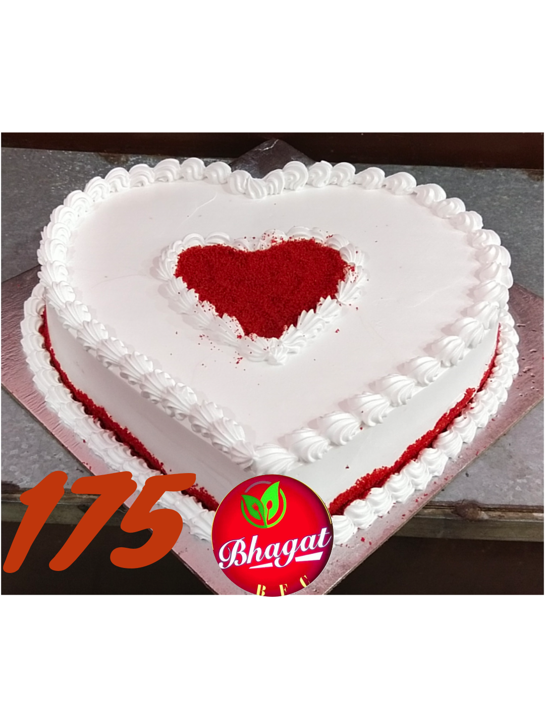 WHITE HEART CAKE
