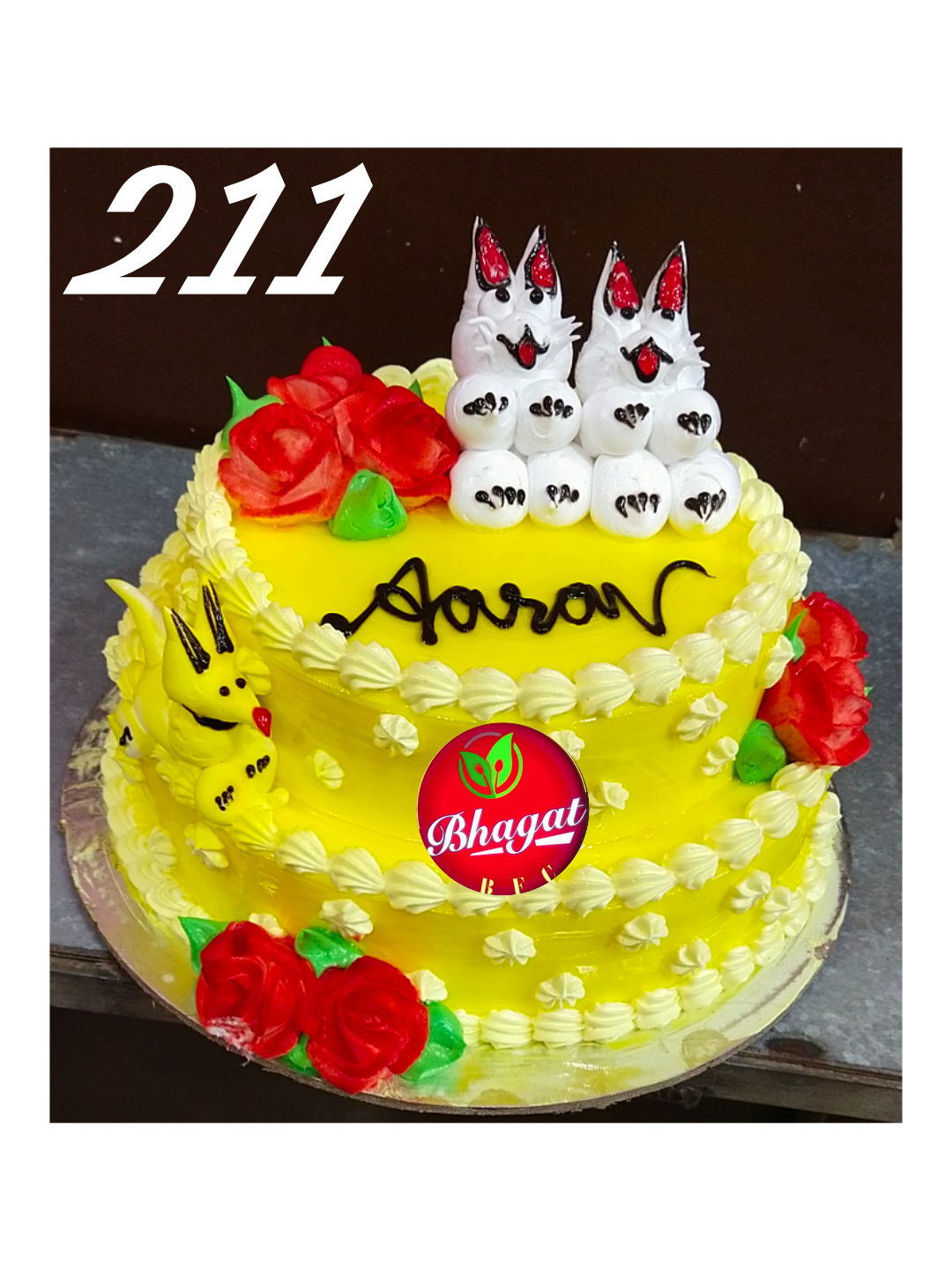 2  LAYER  TEDDY 🧸 CAKE