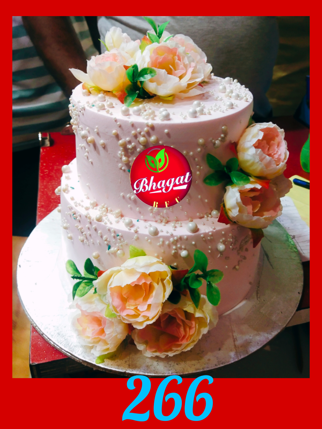 2 LAYER FLOWER CAKE
