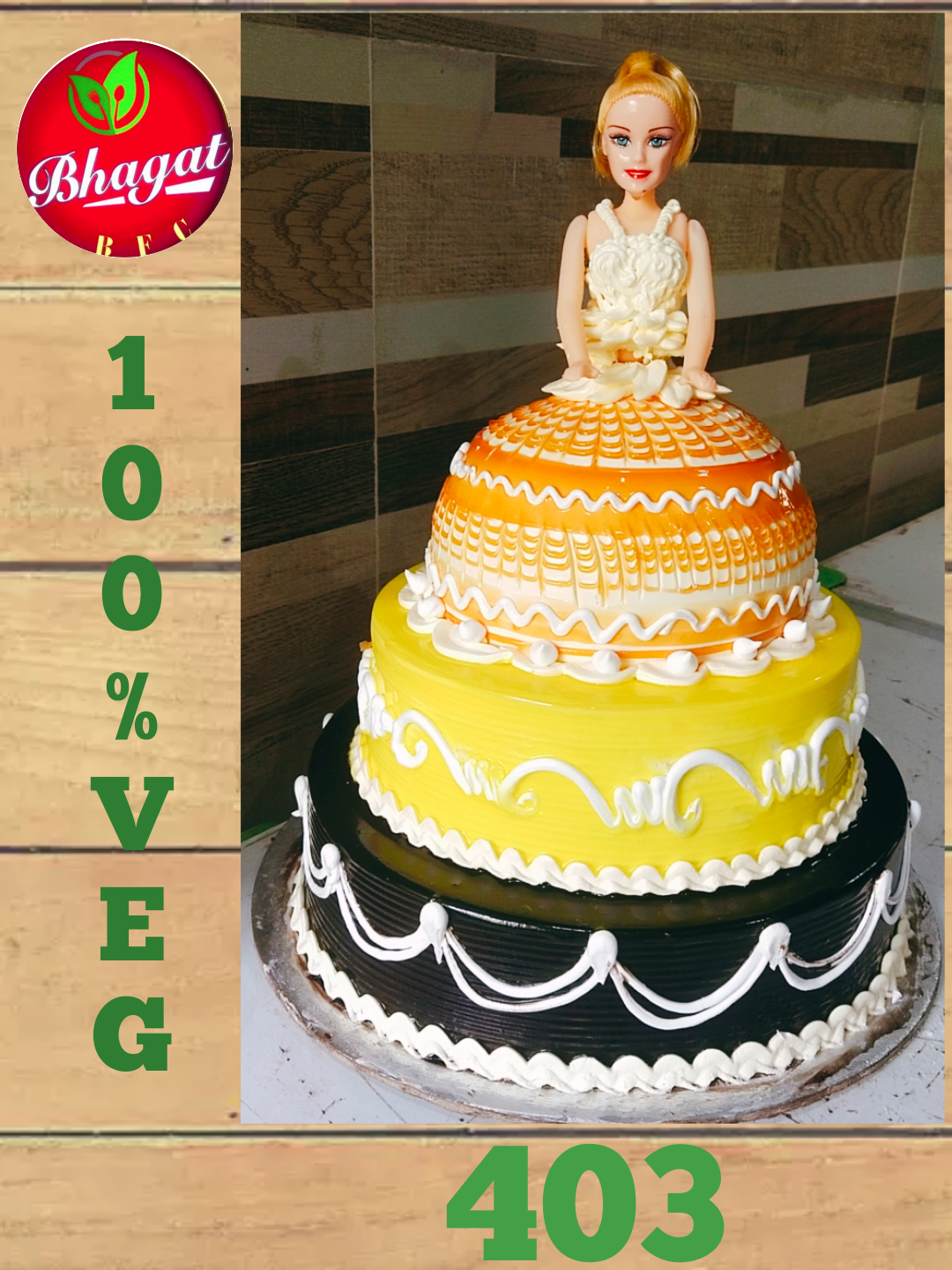 3 LAYER DOLL CAKE