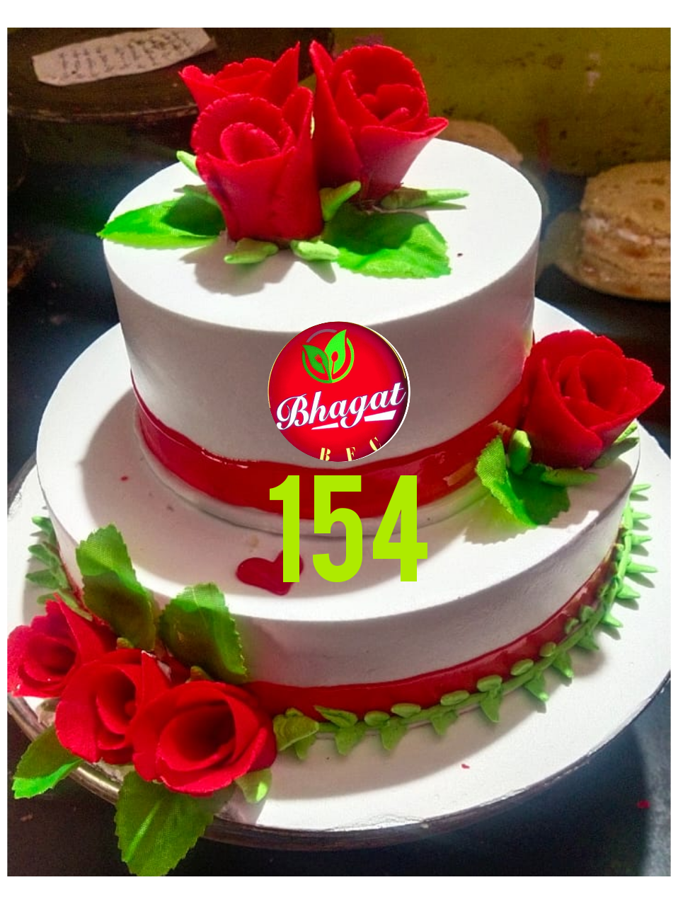 2 LAYER ROSE 🌹 CAKE