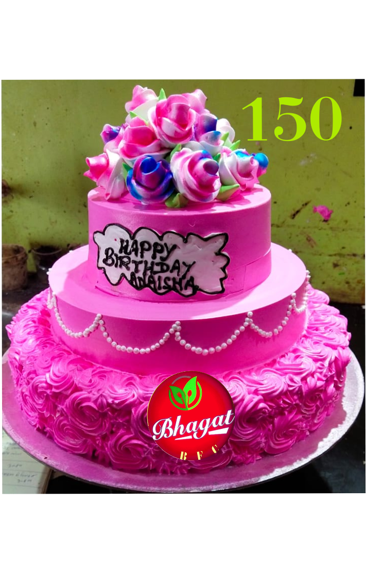 3 LAYER PINK CAKE
