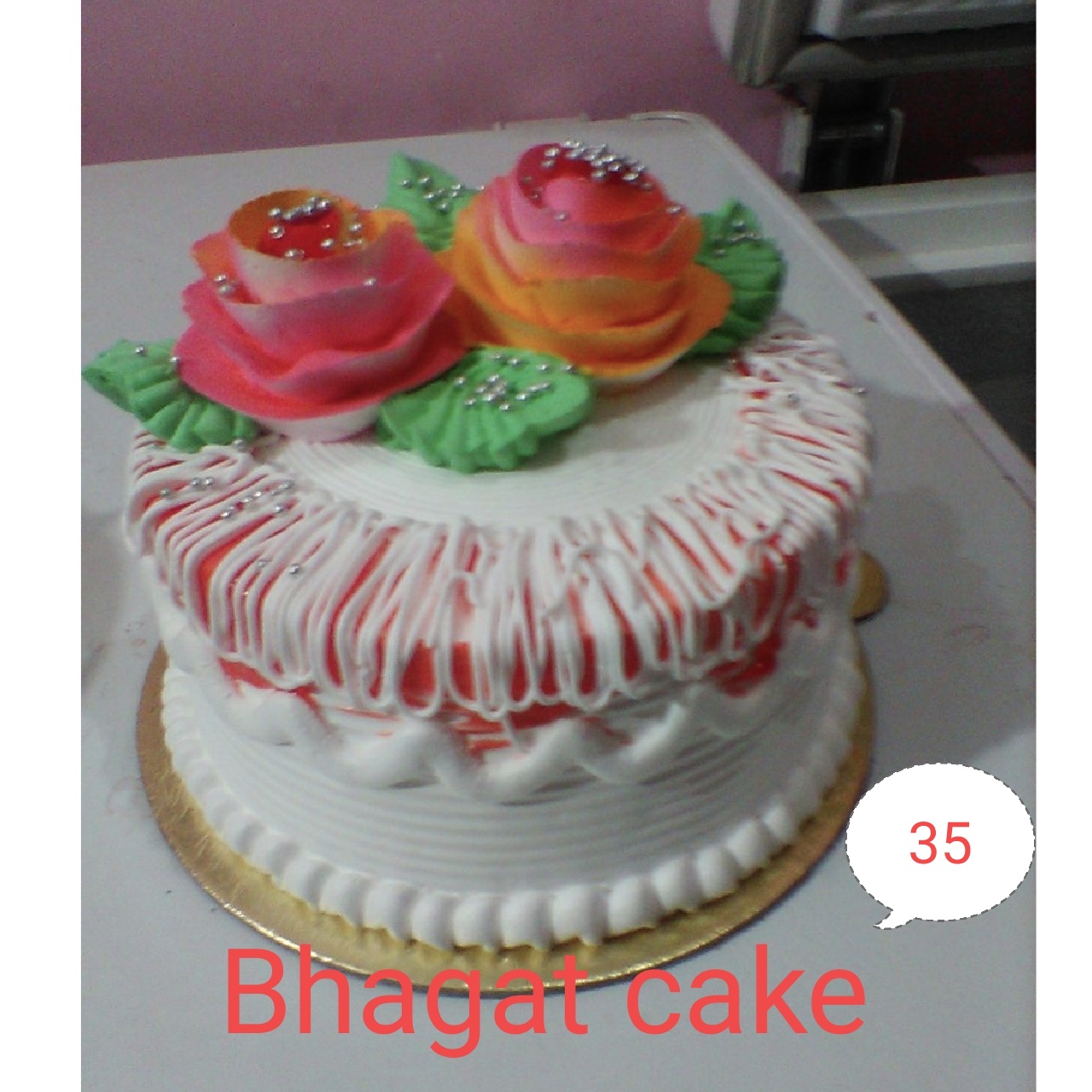 VANILLA FLOWER CAKE