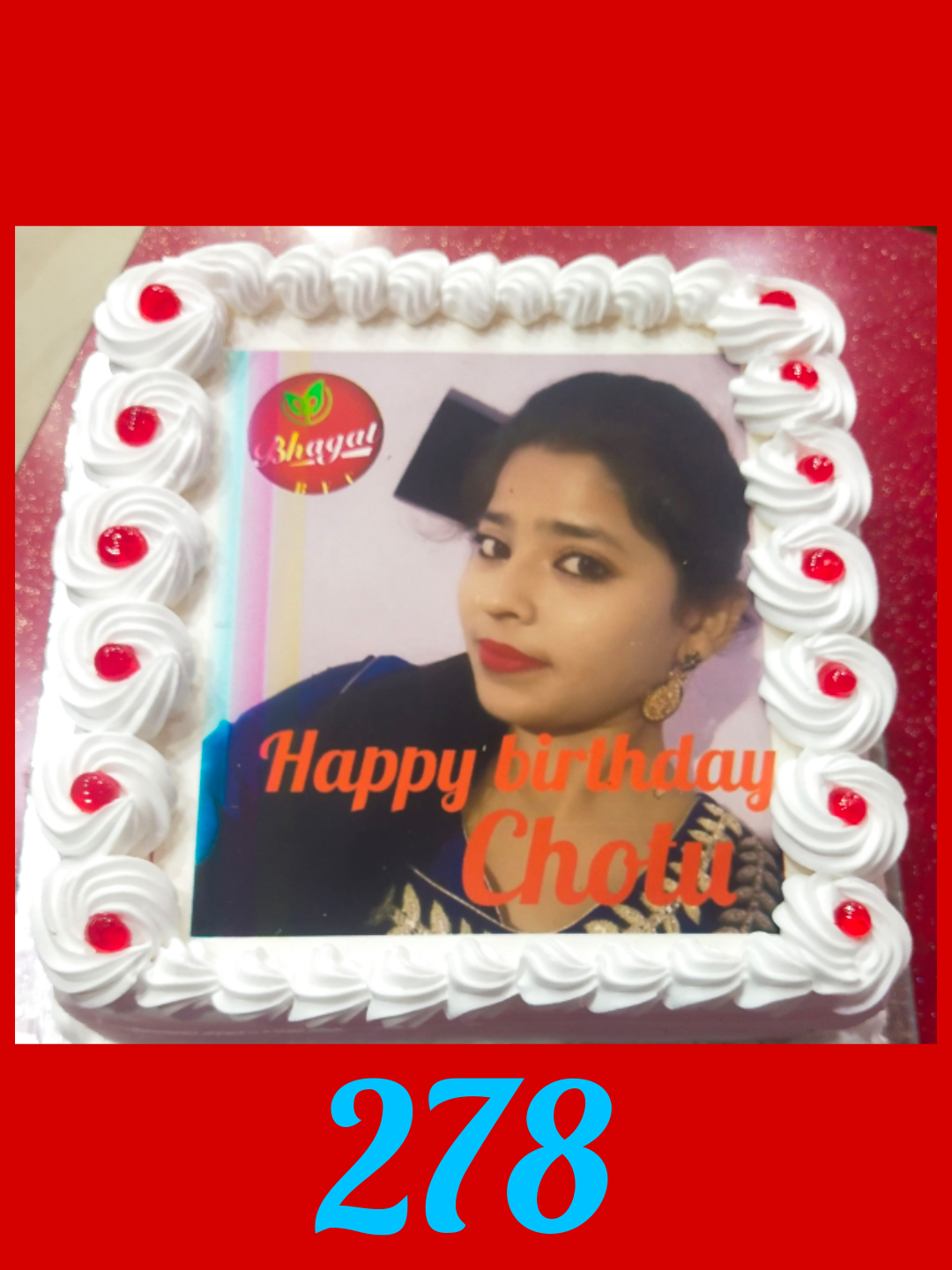 SQUARE  PHOTO CAKE