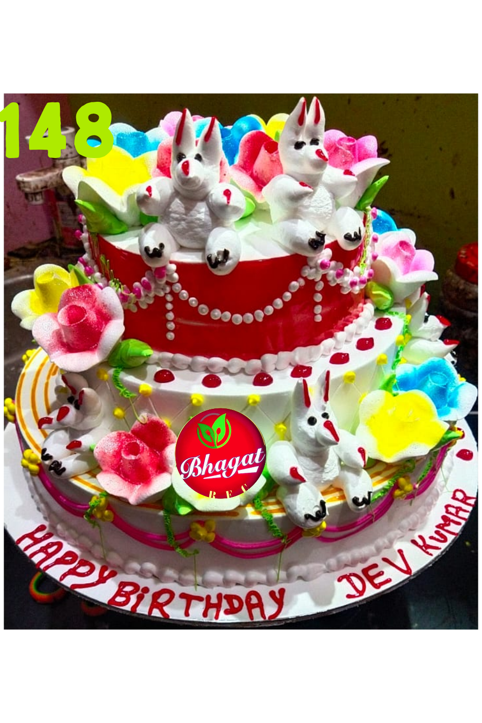3 Layer teddy cake