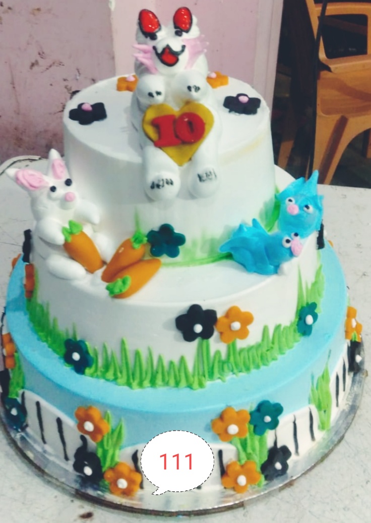 3 Layer teddy cake